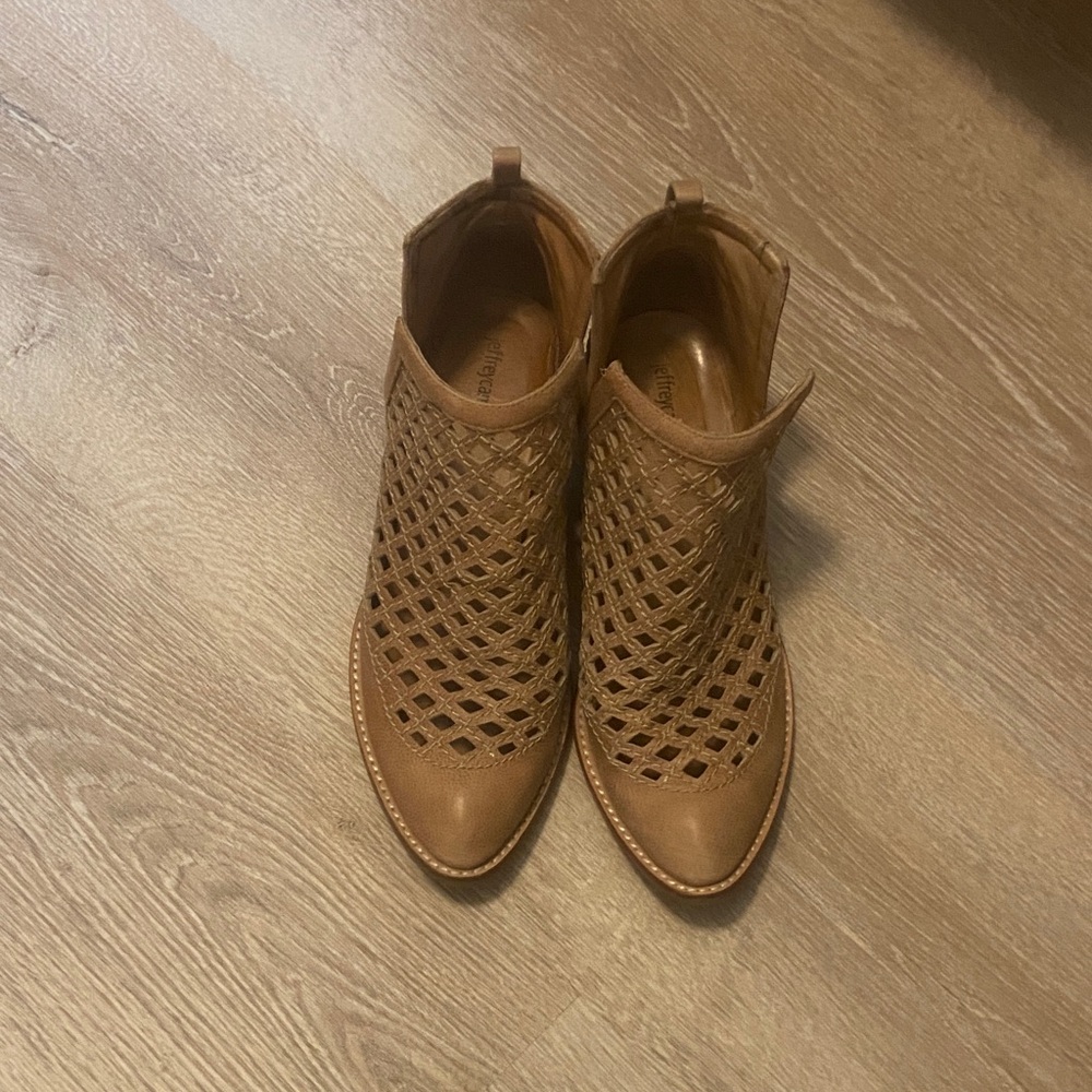 Jeffrey Campbell Tan Ankle Booties